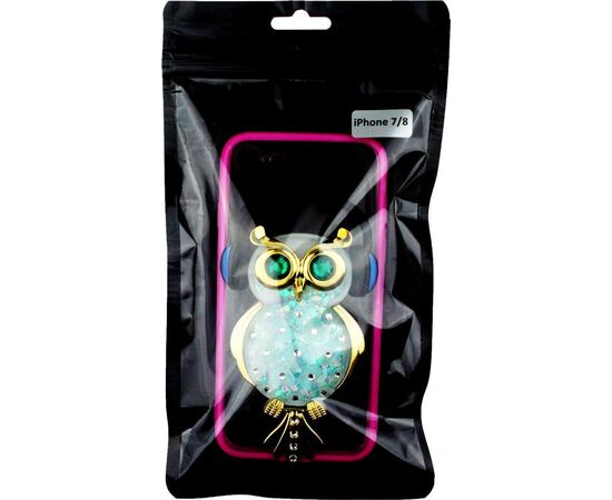 Купить Чехол-накладка TOTO TPU Stones Case iPhone 7/8/SE 2020 Owl in Headphones Green, фото , характеристики, отзывы