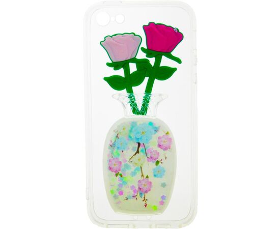 Придбати Чехол-накладка TOTO TPU Fluffy Case IPhone 5/5S/SE Rose Flower Pink, image , зображення 2, характеристики, відгуки