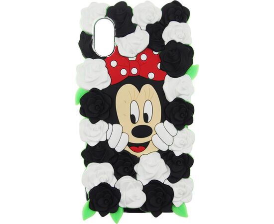 Придбати Чехол-накладка TOTO TPU Fluffy Case IPhone X Mini Mouse Black, image , зображення 2, характеристики, відгуки