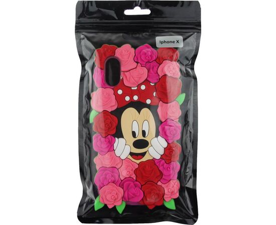 Придбати Чехол-накладка TOTO TPU Fluffy Case IPhone X Mini Mouse Pink, image , характеристики, відгуки