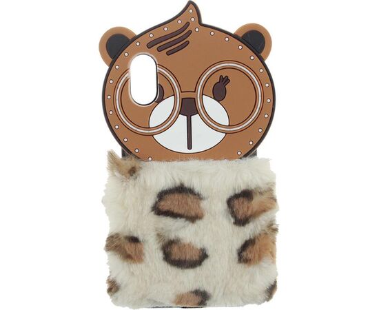 Купить Чехол-накладка TOTO TPU Fluffy Case IPhone X Bear Brown, фото , изображение 2, характеристики, отзывы