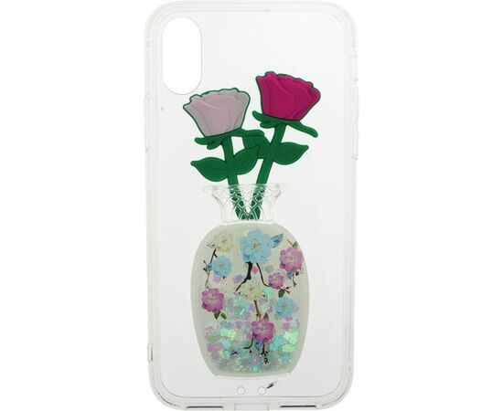 Придбати Чехол-накладка TOTO TPU Fluffy Case IPhone X Rose Flower Pink, image , зображення 2, характеристики, відгуки