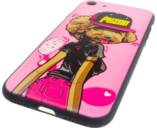 Придбати Чехол-накладка PUZOO TPU Case with UV Printing Hip Hop iPhone 7/8/SE 2020 DJ Teddy Pink, image , зображення 4, характеристики, відгуки