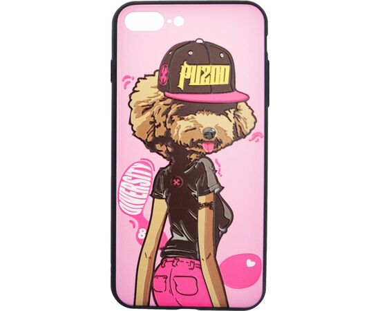 Купить Чехол-накладка PUZOO TPU Case with UV Printing Hip Hop iPhone 7 Plus /8 Plus DJ Teddy Pink, фото , характеристики, отзывы