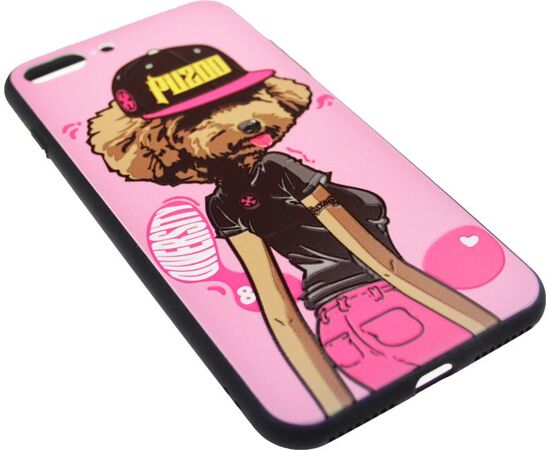 Купить Чехол-накладка PUZOO TPU Case with UV Printing Hip Hop iPhone 7 Plus /8 Plus DJ Teddy Pink, фото , изображение 3, характеристики, отзывы