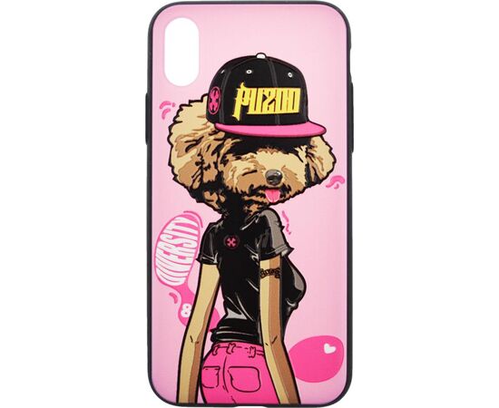 Придбати Чехол-накладка PUZOO TPU Case with UV Printing Hip Hop iPhone X DJ Teddy Pink, image , зображення 2, характеристики, відгуки