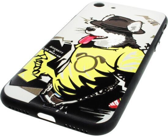 Придбати Чехол-накладка PUZOO TPU Case with UV Printing Hip Hop iPhone 7/8/SE 2020 RAP Alaskan Grey, image , зображення 4, характеристики, відгуки