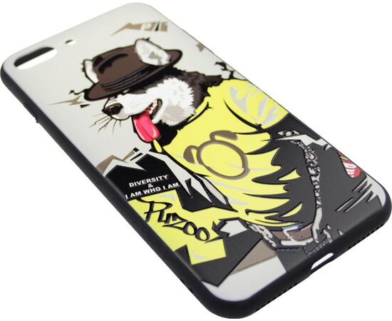 Купить Чехол-накладка PUZOO TPU Case with UV Printing Hip Hop iPhone 7 Plus /8 Plus RAP Alaskan Grey, фото , изображение 2, характеристики, отзывы