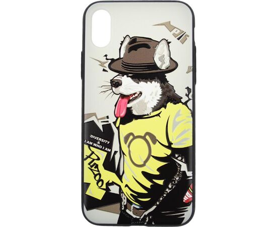 Придбати Чехол-накладка PUZOO TPU Case with UV Printing Hip Hop iPhone X RAP Alaskan Grey, image , зображення 2, характеристики, відгуки