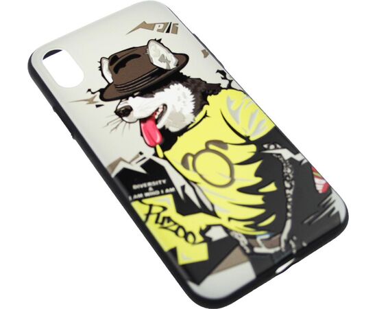 Придбати Чехол-накладка PUZOO TPU Case with UV Printing Hip Hop iPhone X RAP Alaskan Grey, image , зображення 3, характеристики, відгуки