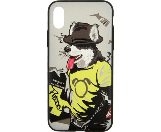 Придбати Чехол-накладка PUZOO TPU Case with UV Printing Hip Hop iPhone X RAP Alaskan Grey, image , зображення 5, характеристики, відгуки