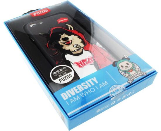 Купить Чехол-накладка PUZOO TPU Case with UV Printing Hip Hop iPhone 7/8/SE 2020 MC Husky Black, фото , характеристики, отзывы