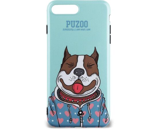 Придбати Чехол-накладка PUZOO TPU Glossy Shiny Powder Art dog iPhone 7 Plus/8 Plus Green Baby, image , характеристики, відгуки