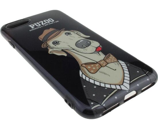 Купить Чехол-накладка PUZOO TPU Glossy Shiny Powder Art dog iPhone 7/8/SE 2020 Black Bean, фото , изображение 3, характеристики, отзывы