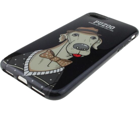 Купить Чехол-накладка PUZOO TPU Glossy Shiny Powder Art dog iPhone 7/8/SE 2020 Black Bean, фото , изображение 5, характеристики, отзывы