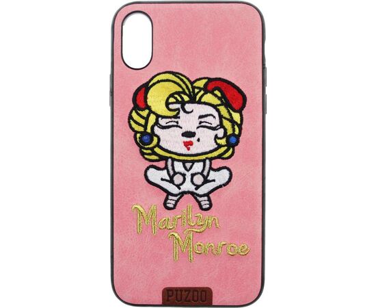 Придбати Чехол-накладка PUZOO TPU+TPU with stitchwork craft Star show iPhone X Pink Monroo, image , характеристики, відгуки