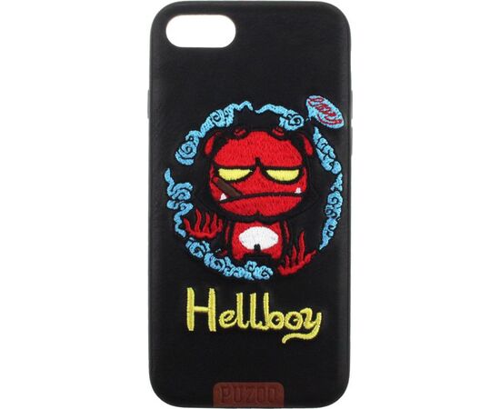 Придбати Чехол-накладка PUZOO TPU+TPU with stitchwork craft Star show iPhone 7/8/SE 2020 Black Hellboy, image , зображення 2, характеристики, відгуки