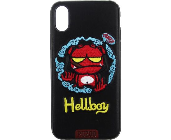 Купить Чехол-накладка PUZOO TPU+TPU with stitchwork craft Star show iPhone X Black Hellboy, фото , характеристики, отзывы