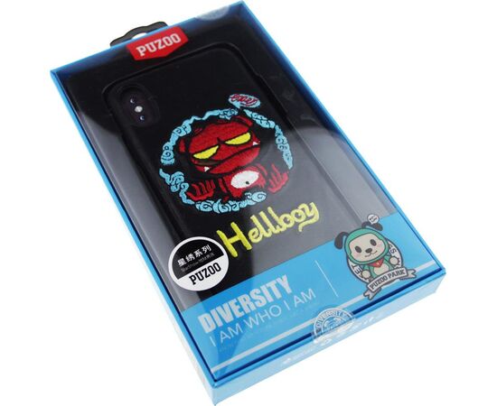 Купить Чехол-накладка PUZOO TPU+TPU with stitchwork craft Star show iPhone X Black Hellboy, фото , изображение 2, характеристики, отзывы