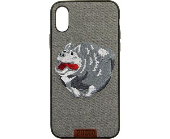 Купить Чехол-накладка PUZOO TPU+TPU with stitchwork craft Ballon Dog iPhone X Grey, фото , изображение 3, характеристики, отзывы