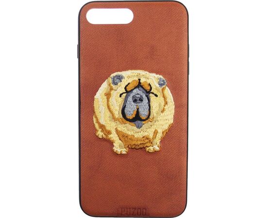 Придбати Чехол-накладка PUZOO TPU+TPU with stitchwork craft Ballon Dog iPhone 7 Plus/8 Plus Brown, image , характеристики, відгуки