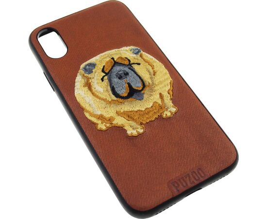 Придбати Чехол-накладка PUZOO TPU+TPU with stitchwork craft Ballon Dog iPhone X Brown, image , зображення 2, характеристики, відгуки