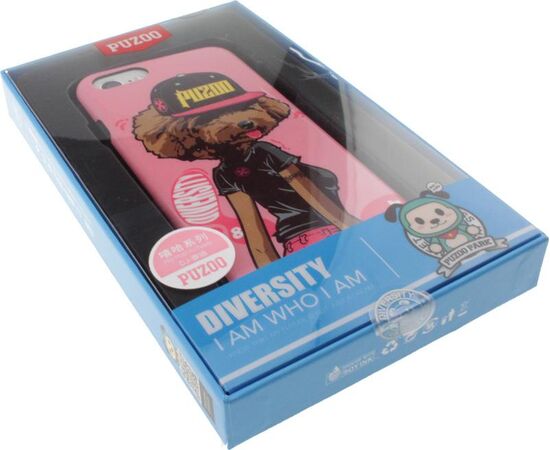 Придбати Чехол-накладка PUZOO TPU Glossy Surface IMD Hip Hop iPhone 7/8/SE 2020 DJ Teddy Pink, image , характеристики, відгуки