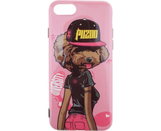 Придбати Чехол-накладка PUZOO TPU Glossy Surface IMD Hip Hop iPhone 7/8/SE 2020 DJ Teddy Pink, image , зображення 2, характеристики, відгуки