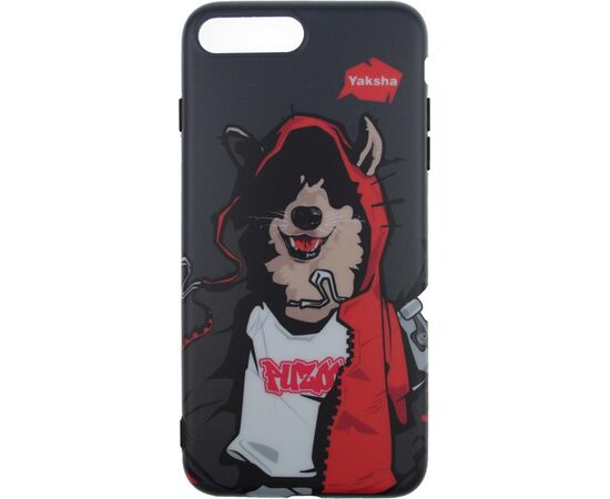 Купить Чехол-накладка PUZOO TPU Glossy Surface IMD Hip Hop iPhone 7 Plus /8 Plus MC Husky Black, фото , характеристики, отзывы