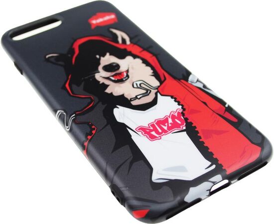 Купить Чехол-накладка PUZOO TPU Glossy Surface IMD Hip Hop iPhone 7 Plus /8 Plus MC Husky Black, фото , изображение 3, характеристики, отзывы