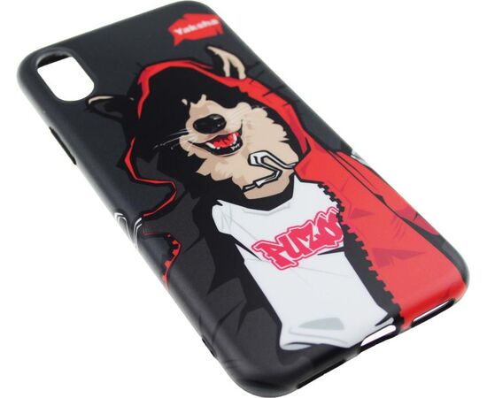 Придбати Чехол-накладка PUZOO TPU Glossy Surface IMD Hip Hop iPhone X MC Husky Black, image , зображення 3, характеристики, відгуки