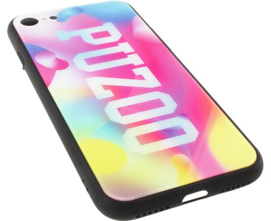 Придбати Чехол-накладка PUZOO Glass Printing with TPU Visions iPhone 7/8/SE 2020 Pink, image , зображення 3, характеристики, відгуки