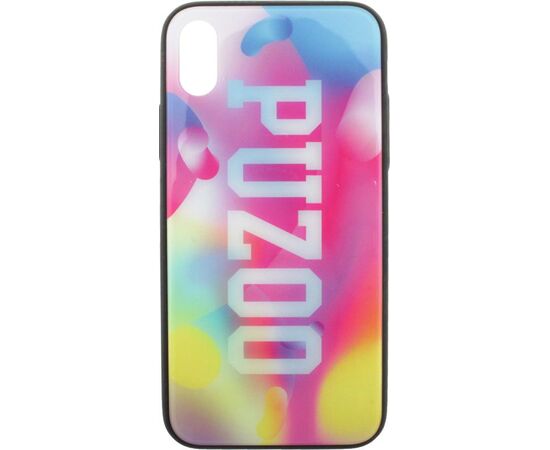 Придбати Чехол-накладка PUZOO Glass Printing with TPU Visions iPhone X Pink, image , зображення 2, характеристики, відгуки