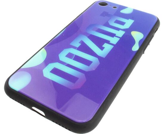 Придбати Чехол-накладка PUZOO Glass Printing with TPU Visions iPhone 7/8/SE 2020 Purple, image , зображення 4, характеристики, відгуки