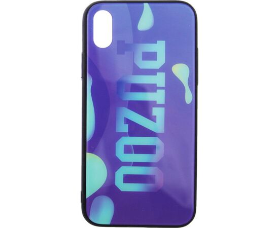 Придбати Чехол-накладка PUZOO Glass Printing with TPU Visions iPhone X Purple, image , характеристики, відгуки