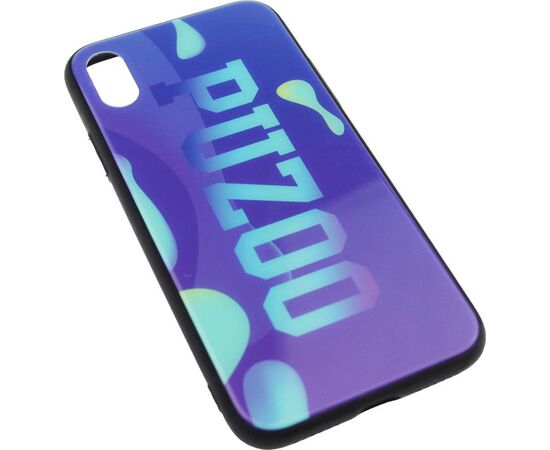 Придбати Чехол-накладка PUZOO Glass Printing with TPU Visions iPhone X Purple, image , зображення 3, характеристики, відгуки