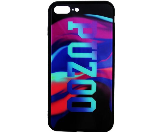 Купить Чехол-накладка PUZOO Glass Printing with TPU Visions iPhone 7 Plus /8 Plus Black, фото , характеристики, отзывы