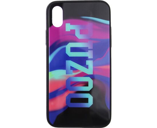 Придбати Чехол-накладка PUZOO Glass Printing with TPU Visions iPhone X Black, image , характеристики, відгуки