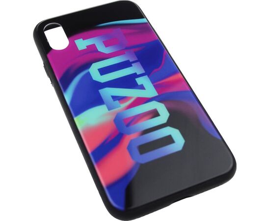 Придбати Чехол-накладка PUZOO Glass Printing with TPU Visions iPhone X Black, image , зображення 3, характеристики, відгуки