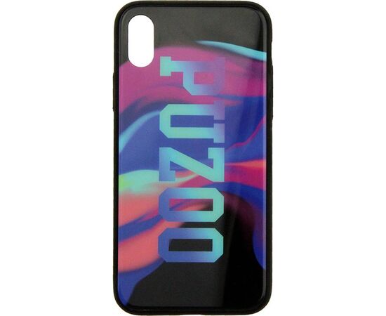 Придбати Чехол-накладка PUZOO Glass Printing with TPU Visions iPhone X Black, image , зображення 4, характеристики, відгуки