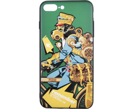 Купить Чехол-накладка PUZOO TPU with UV Printing Punk Phone iPhone 7 Plus/8 Plus Dark Green, фото , характеристики, отзывы