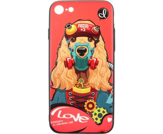 Придбати Чехол-накладка PUZOO TPU with UV Printing Punk Phone iPhone 7/8/SE 2020 Red, image , зображення 2, характеристики, відгуки