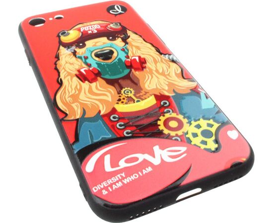 Придбати Чехол-накладка PUZOO TPU with UV Printing Punk Phone iPhone 7/8/SE 2020 Red, image , зображення 3, характеристики, відгуки