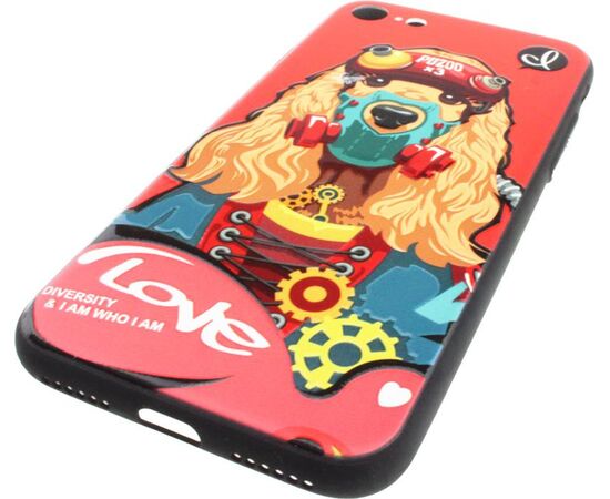 Придбати Чехол-накладка PUZOO TPU with UV Printing Punk Phone iPhone 7/8/SE 2020 Red, image , зображення 4, характеристики, відгуки