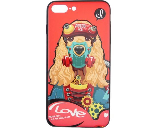 Придбати Чехол-накладка PUZOO TPU with UV Printing Punk Phone iPhone 7 Plus/8 Plus Red, image , характеристики, відгуки