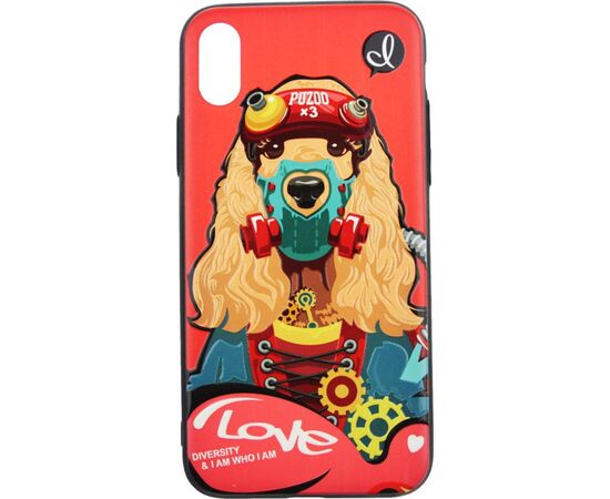 Купить Чехол-накладка PUZOO TPU with UV Printing Punk Phone iPhone X Red, фото , характеристики, отзывы