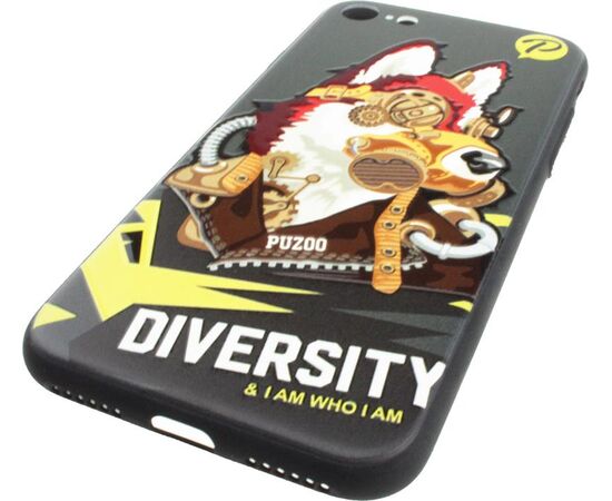 Придбати Чехол-накладка PUZOO TPU with UV Printing Punk Phone iPhone 7/8/SE 2020 Black, image , зображення 4, характеристики, відгуки