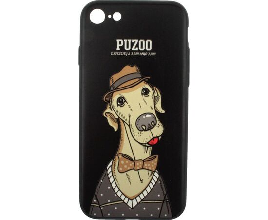 Придбати Чехол-накладка PUZOO Artdog Phone  iPhone 7/8/SE 2020 Black Bean, image , зображення 2, характеристики, відгуки