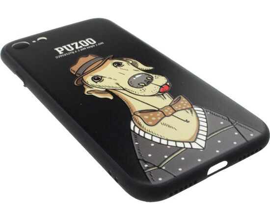 Придбати Чехол-накладка PUZOO Artdog Phone  iPhone 7/8/SE 2020 Black Bean, image , зображення 3, характеристики, відгуки