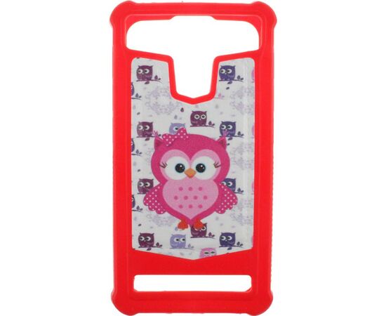 Купить Чехол-накладка TOTO Universal TPU case with image 4,5" Owl Red, фото , изображение 2, характеристики, отзывы